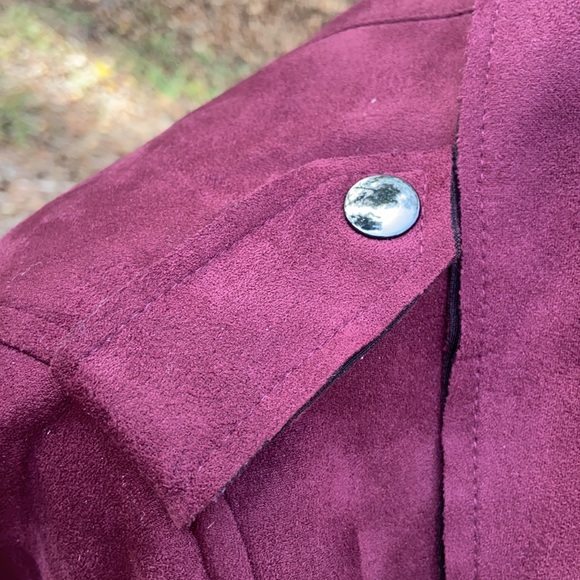 {KUT from the Kloth} Carina Faux Suede Drape Moto Jacket - Picture 7 of 10